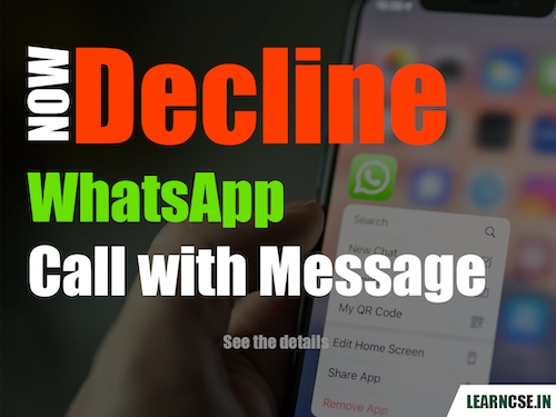 WhatsApp will Allow Users to Decline Incoming Calls with a Message